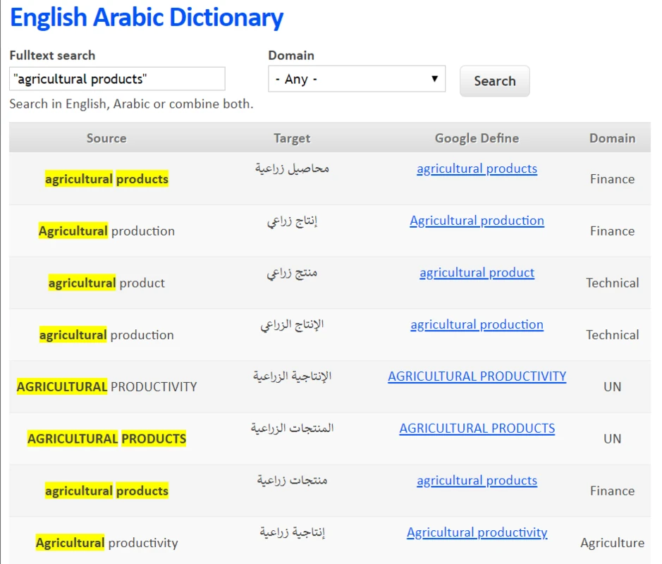 Original search example 2