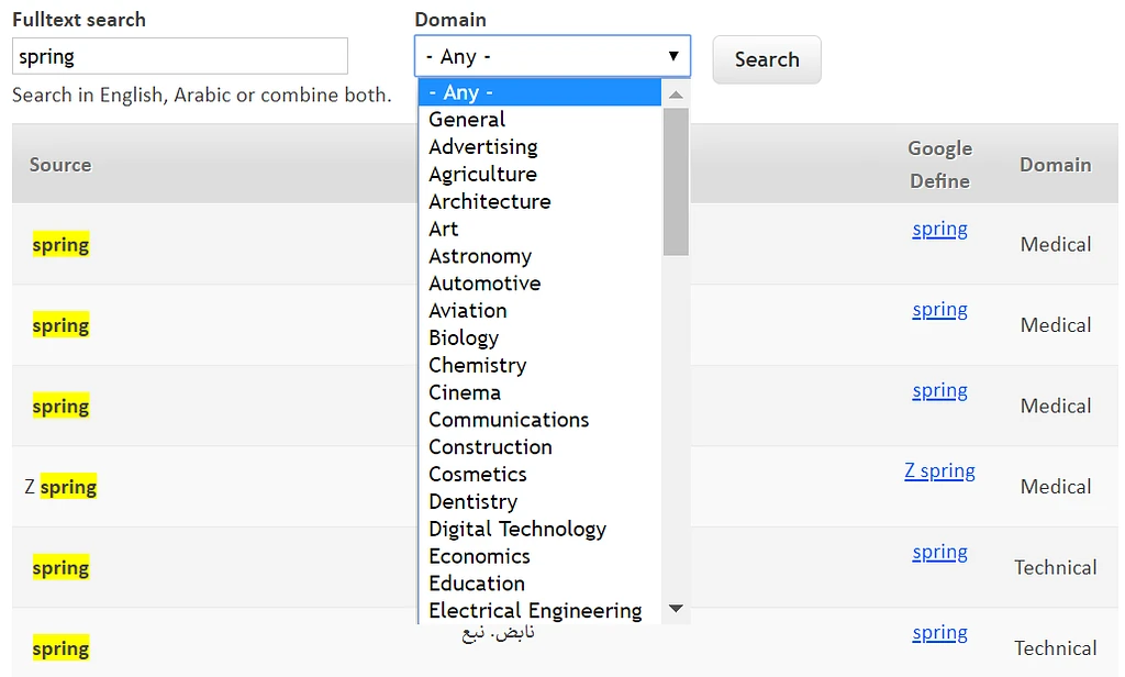 Original search example 7